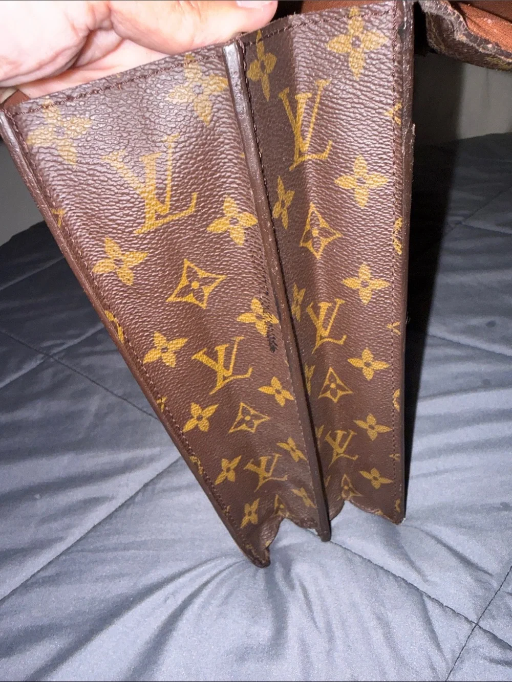 Louis Vuitton Monogram Canvas Briefcase in Brown with Gold Hardware